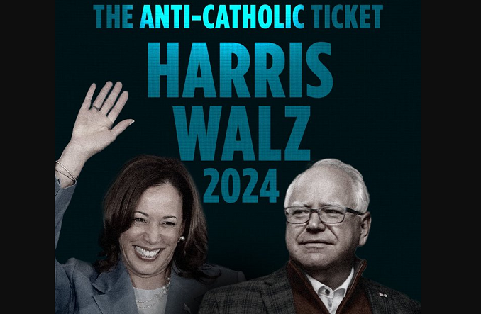 Pro-Life Group Says Harris and Walz is the “Most Anti-Catholic Ticket Ever”